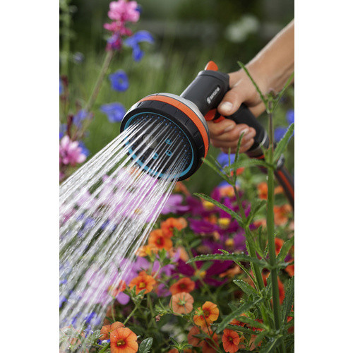 Gardena Premium Multibrause aus Metall und Kunststoff in Silber und Orange, B/T/H: 20 x 9,4 x 18,7 cm - Bild 3
