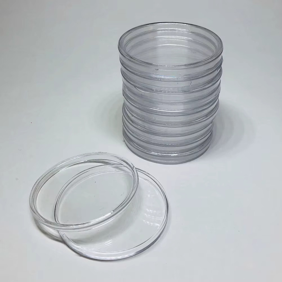 100 Stück transparente Münzkapseln aus Kunststoff zur Aufbewahrung mit einem Innendurchmesser von 40 mm - Bild 2