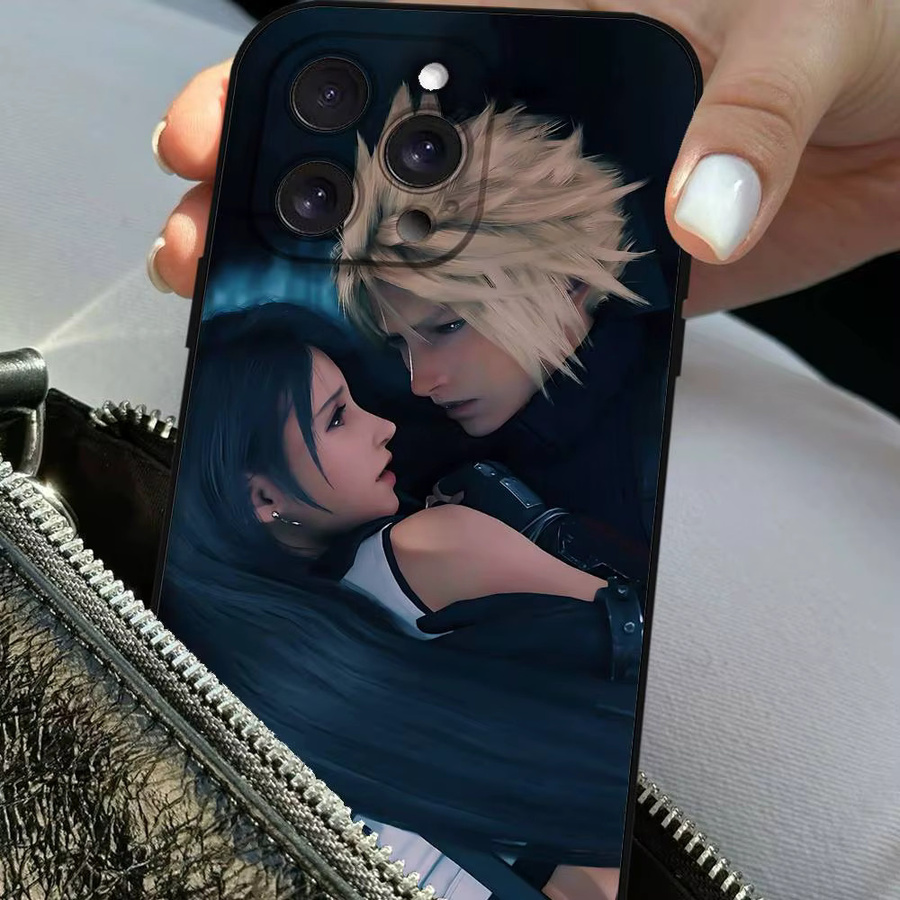 Schwarze T-Tifa L-Lockhart-S Handyhülle für iPhone 17 16 15 14 13 12 11 Pro Max Plus Mini XR XS Weiche Schutzhülle - Bild 5