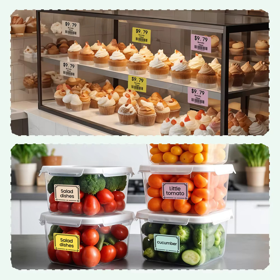 Phomemo Thermo-Etikettenaufkleber Weiß für M110 M220 M108 M221 Drucker, selbstklebende Barcode-Produktetiketten für gewerblichen Gebrauch - Bild 4