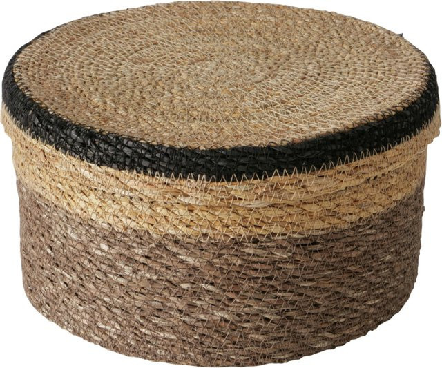 Dekokorb BABOU aus Seegras in Farbmix, B/H/T: 16 x 10 x 16 cm - Bild 1