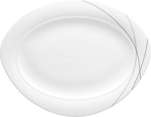 Seltmann Weiden Servierplatte Trio Highline, oval, weiß, B: 35 cm, T: 27 cm - Bild 1
