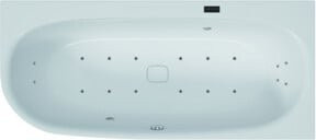 Hoesch Whirlpool iSensi Eck Monolith rechts mit iSensi System, BiColor Weiß-Grau, B/T/H: 170 x 75 cm - Bild 1
