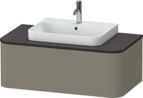 Duravit Waschtischunterschrank Happy D.2 Plus ohne Aufsatz, steingrau s-matt, B: 100 cm, H: 35,4 cm, T: 55 cm - Bild 1