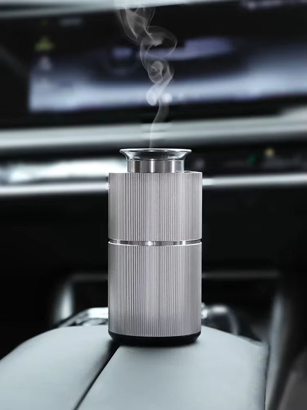 NAMASTE Aromatherapie-Diffusor aus Metall mit USB-Aufladung in Schwarz oder Silber, minimalistisches Design für ätherische Öle - Bild 5