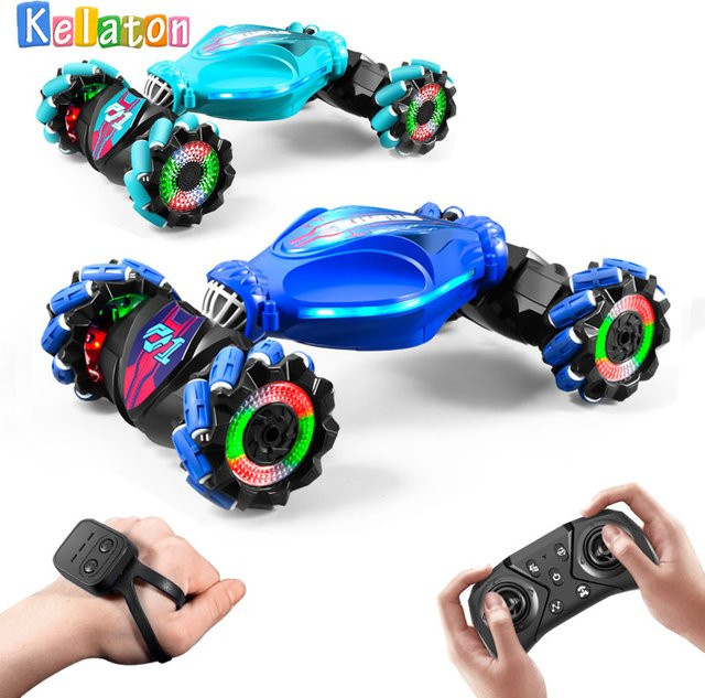 Kelaton Spielzeugauto, Gestenerkennung, Stunt-Fernbedienung, Autolichter und Musik, Ein-Klick-Transformation - Bild 1