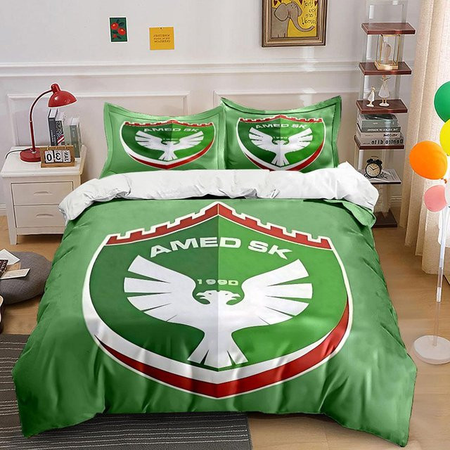 SOOS Bettwäscheset Amed SK Logo in Grün mit Bettbezug und Kissenbezügen, B/T/H: 140 x 200 cm - Bild 1