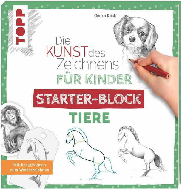 TOPP Die Kunst des Zeichnens für Kinder Starter-Block Tiere ab 9 Jahren - Bild 1
