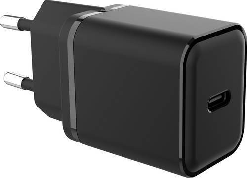HN Electronic HN Power HNP20EU-1C USB Ladegerät mit 20W GaN Technologie und USB-PD, Schwarz - Bild 1