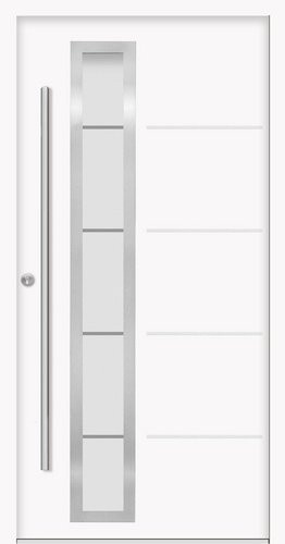 Splendoor Haustür SPLIT Prime aus Aluminium in Weiß mit Glaseinsatz, B/T/H: 110 x 66 x 210 cm - Bild 1