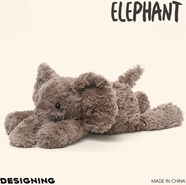 Fashnics Kuschel-Elefant Nilpferd Fuchs, Plüschtiere, 35cm, ab 14 Jahre - Bild 1