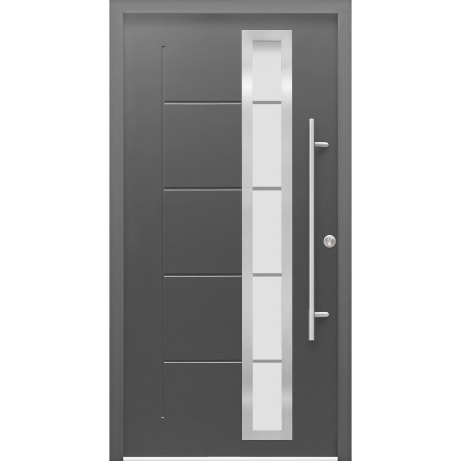 Haustür Thermospace Paris Prime in Anthrazit mit Glaseinsatz und Anschlag Rechts, B: 110 cm, H: 210 cm - Bild 2