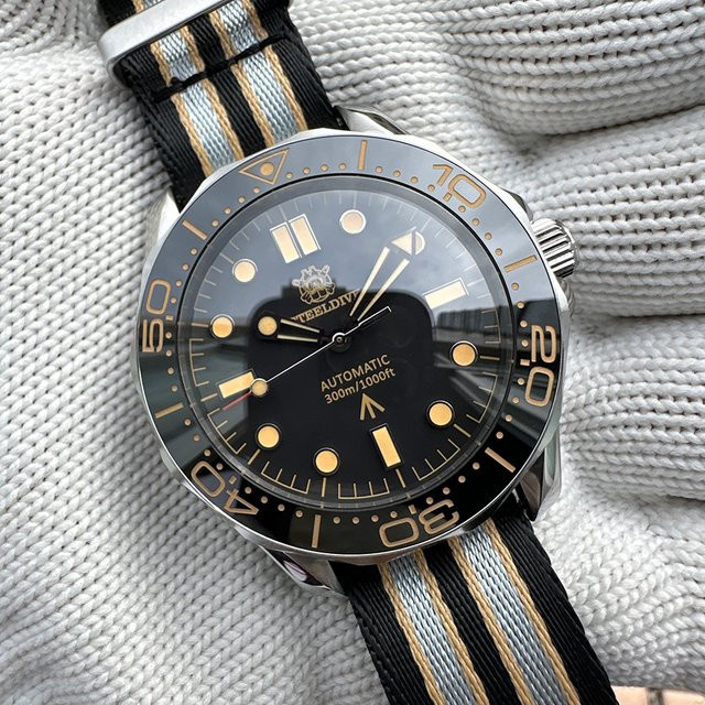 STEELDIVE Taucheruhr, Automatik, Edelstahl, 42 mm, Keramiklünette, Herren - Bild 1