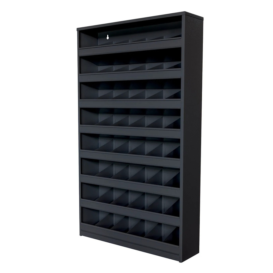 PROREGAL Schüttenregal mit 48 Fächern zur Wandbefestigung in Anthrazit, H x B x T: 85 x 50 x 12,5 cm - Bild 2