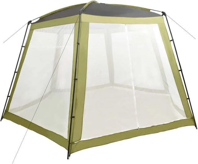 vidaXL Pool-Zelt aus Polyester und Stahl in Grün B/T/H: 500 x 433 x 250 cm - Bild 1