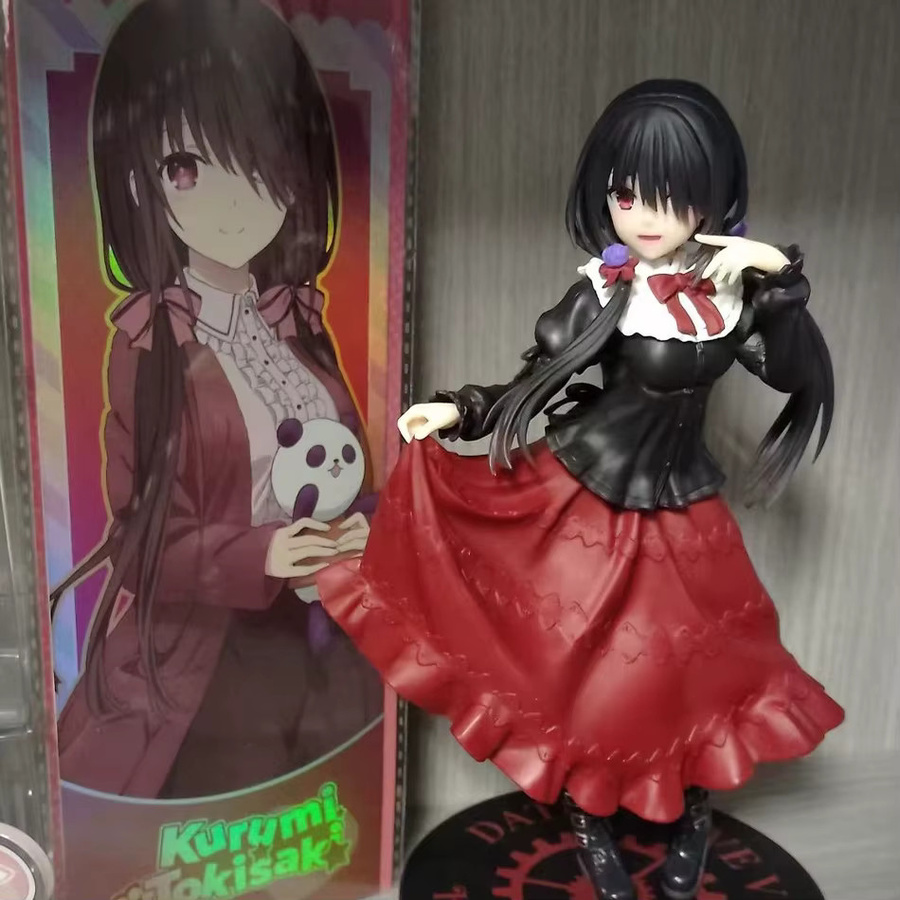 Bandai Date A Live Tokisaki Kurumi, Anime-Figur, Mädchen im roten Kleid, 18cm - Bild 4