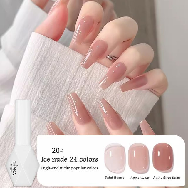 SHAKA Nagellack Pure Desire Pink Naked Color, Glänzend, Gel - Bild 1