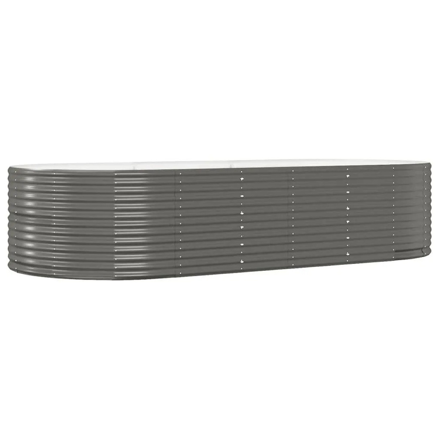 vidaXL Hochbeet aus verzinktem Stahl in Grau, B/T/H: 291 x 140 x 68 cm - Bild 2