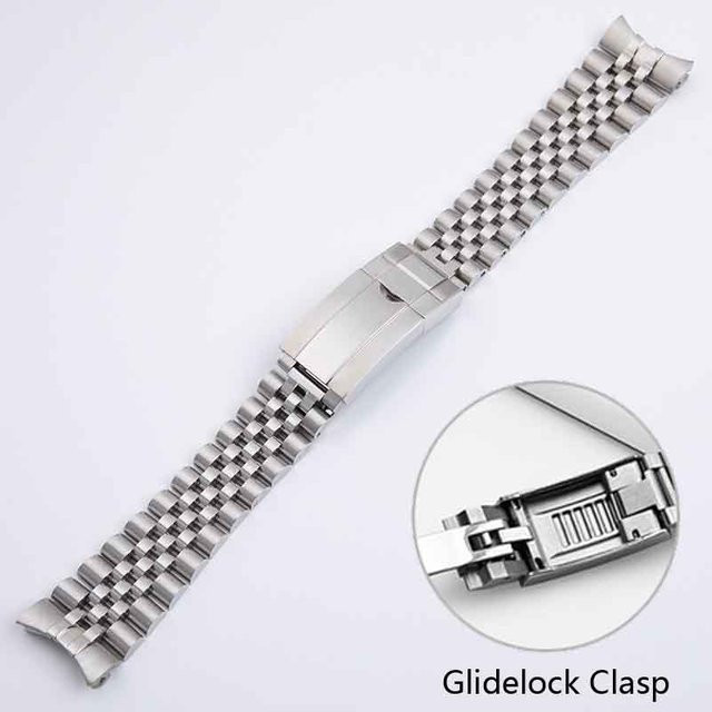 Uhrenarmband Edelstahl, Silber, Herren - Bild 1