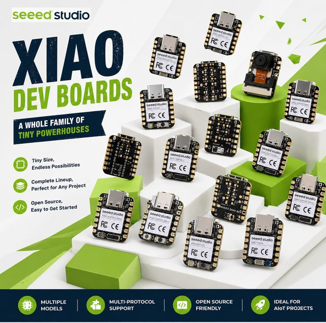 Seeed Studio XIAO Entwicklungsboard mit Wi-Fi und Bluetooth in Schwarz - Bild 1