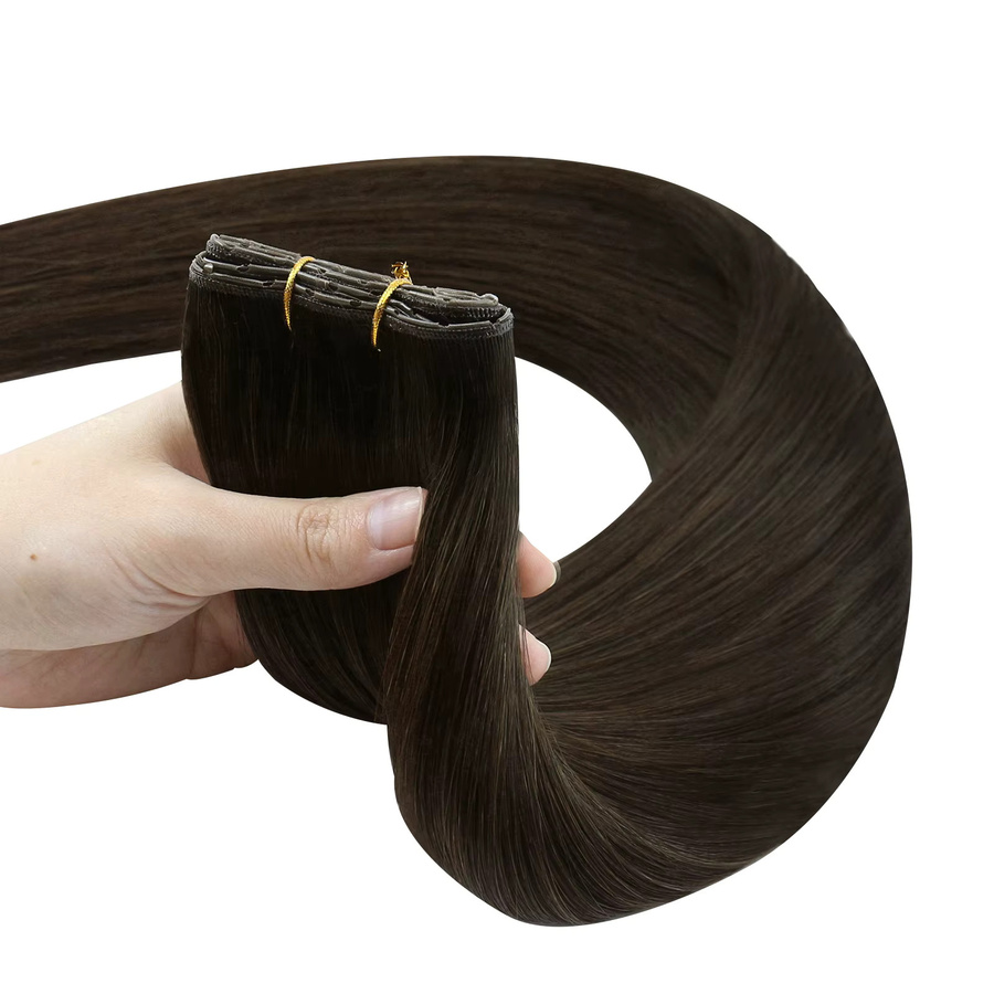 Ugeat Butterfly Weft Haarverlängerungen, Echthaar, 100g - Bild 5