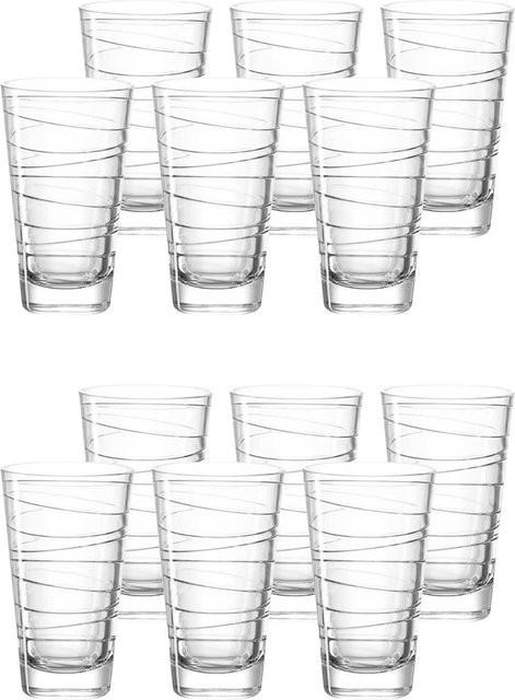 Leonardo Trinkgläser Vario aus Glas, transparent, 12er Set, 280 ml - Bild 1