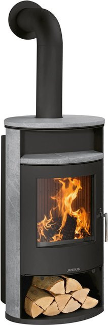 Justus Island Aqua Kaminofen Speckstein Schwarz 10 kW wasserführend - Bild 1