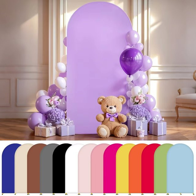 Yeele Fußgewölbeabdeckung aus Textil in Mehrfarben, elastisch und dehnbar für Hochzeit, Geburtstag und Party-Dekoration - Bild 1