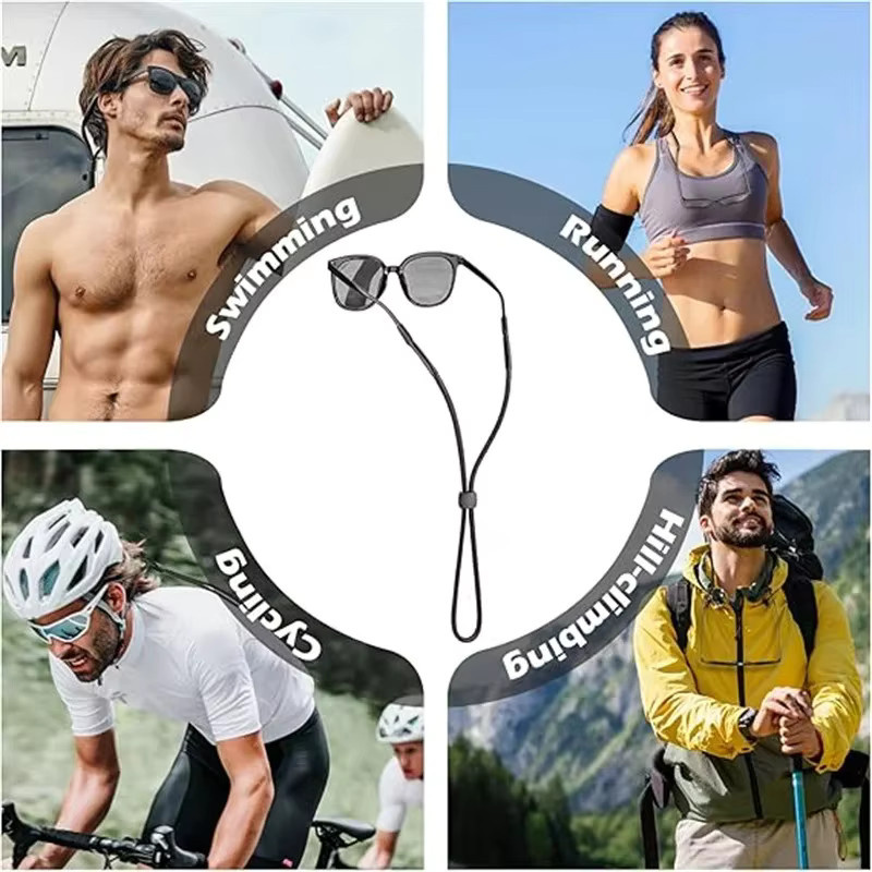 Viewring Sport-Brillenband, Schwarz, Rot - Bild 4