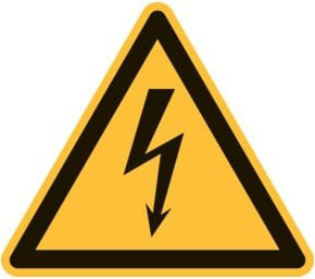 nVent HOFFMAN Warnzeichen Warnung vor elektrischer Spannung Typ 01200 Gelb - Bild 1