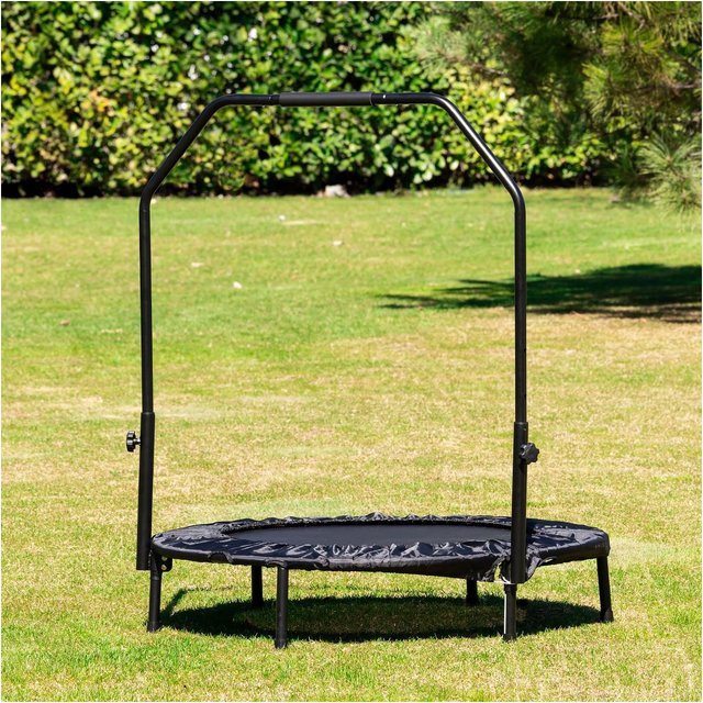Chipolino Kindertrampolin Fit mit Haltestange, wetterbeständig, Schwarz, Durchmesser: 94 cm - Bild 1