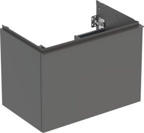 Geberit Waschtischunterschrank Acanto in Grau mit einer Schublade und einer Tür, Breite: 74 cm - Bild 1