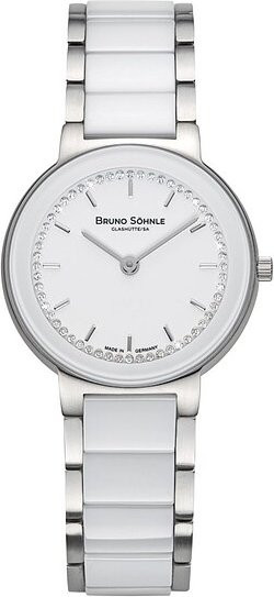 Bruno Söhnle Armbanduhr, Edelstahl, Quarz, Diamantbesetzt, 30 mm, Damen - Bild 1