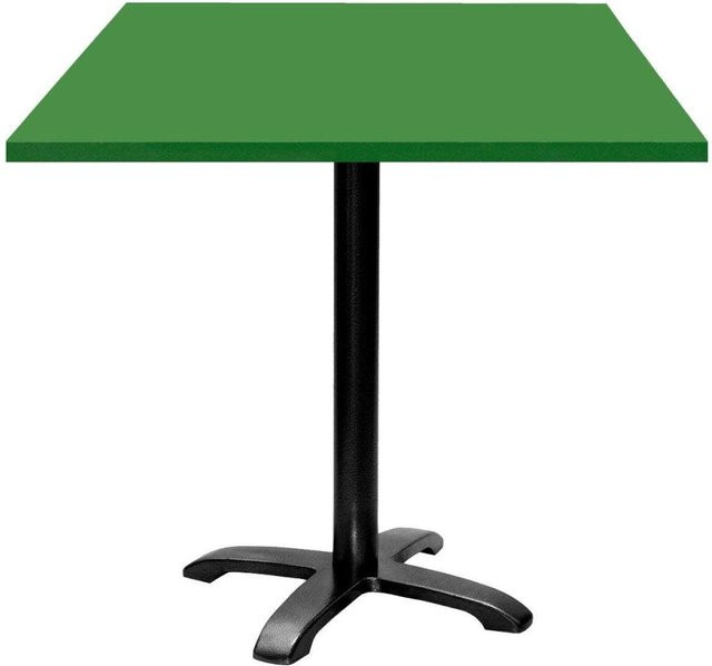 RestooTab Tisch Bazila quadratisch, Farbe Grün/Schwarz, B/T/H: 70 x 70 x 74 cm - Bild 1