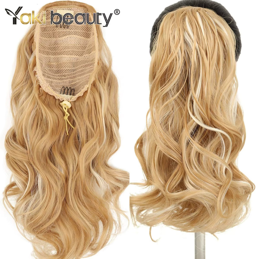 YAKIBEAUTY Clip-in-Haarteil, synthetisch, kurz, lockig, gewellt, Damen - Bild 3