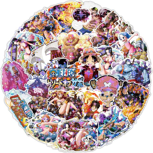 Bandai One Piece Aufkleber, 20-teiliges Set, Anime Luffy Chopper Nami - Bild 1