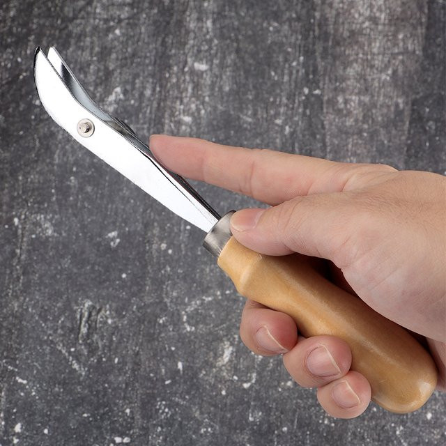 QJH Verstellbares Lederkanten-Anreißwerkzeug zur Kantenmarkierung und Rillenbildung in Silber aus Metall - Bild 1