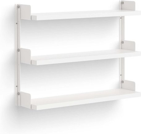 New Works Tea Shelf Wandregal in Weiß Matt mit Rückwand - Bild 1