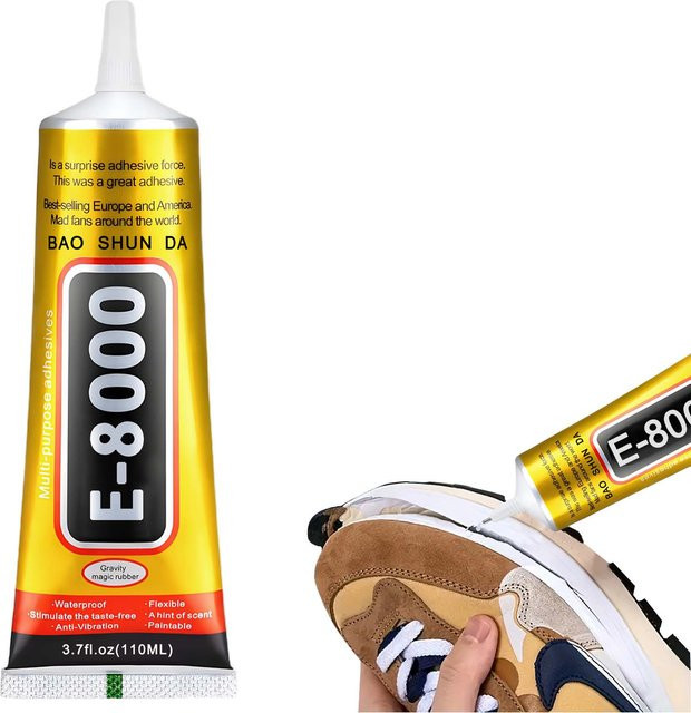 LOOLIFL E-8000 Universeller Schuhkleber, wasserfester Reparaturkleber für Sneaker, Stiefel und Leder - Bild 1
