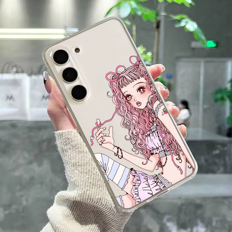 Paradise Kiss Handyhülle für Samsung Galaxy S21 S22 S23 S24 S25 Ultra FE Plus 5G A52S in Transparent - Bild 2