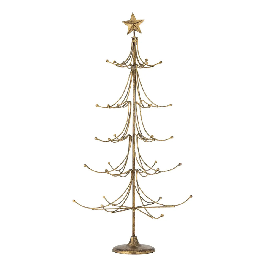 Bloomingville Hängeständer aus Metall in Gold mit Sternen-Design, Höhe: 80 cm - Bild 1
