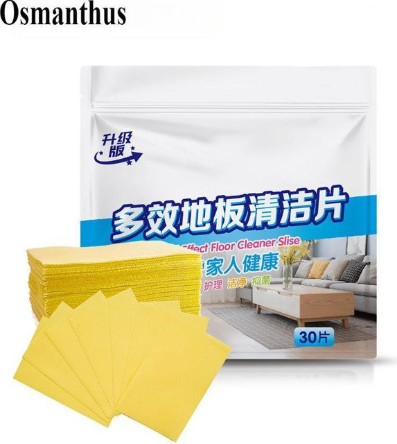 Warm Magpie Home Bodenreiniger-Tabletten gelb, wasserlöslich und sterilisierend für Badezimmer und Küche - Bild 1
