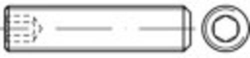 TOOLCRAFT Madenschraube M6 mit Innensechskant aus Stahl, galvanisch verzinkt, Silber, 200 Stück, Länge: 25 mm - Bild 1