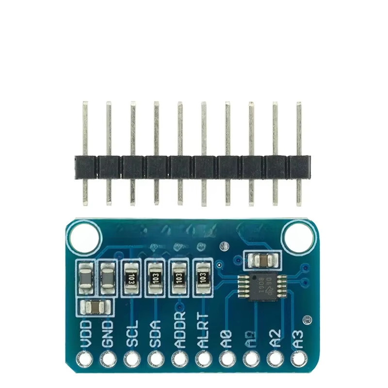 SAMIROB ADS1115 ADC Modul 16-Bit I2C 4-Kanal mit Pro Gain-Verstärker in Blau - Bild 2