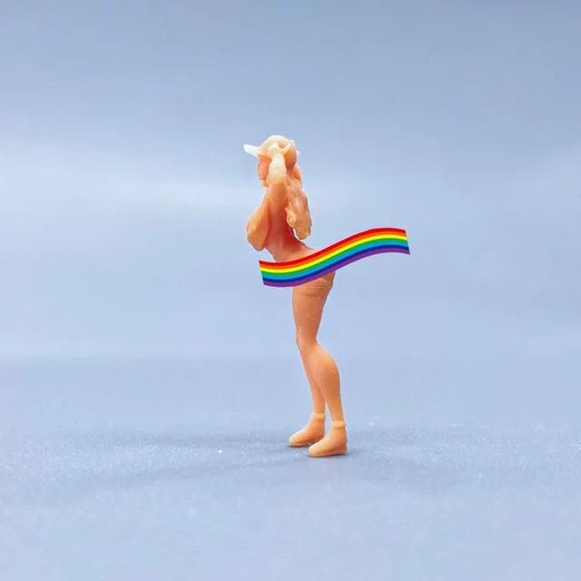 EHCMODEL Mädchen Figuren, Harz, Miniaturen Diorama, 1/64 1/43 Maßstab - Bild 1