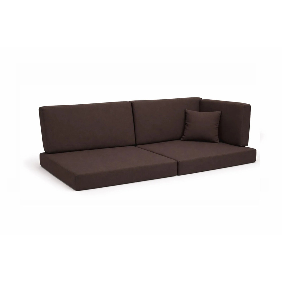 Setgarden Comfort Palettenkissen 6er Set für Outdoor in Braun, Sitzkissen B: 120 cm, T: 50 cm, H: 10 cm und Rückenkissen B: 120 cm, T: 40 cm, H: 10 cm - Bild 2