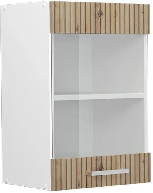 Vicco Küchenglasschrank R-Line Glashängeschrank Artisan-Eiche/Weiß, B: 40 cm, H: 60 cm, T: 31 cm - Bild 1
