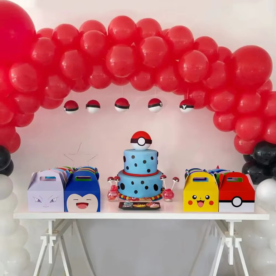 Pokémon Pikachu Geschenkboxen aus Papier für deine Geburtstagsparty und Kinderfeste - Bild 4
