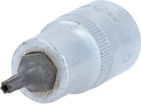 KS Tools 1/2" Bit-Stecknuss TX mit Stirnlochbohrung TB20 aus Chrome Vanadium in Silber - Bild 2