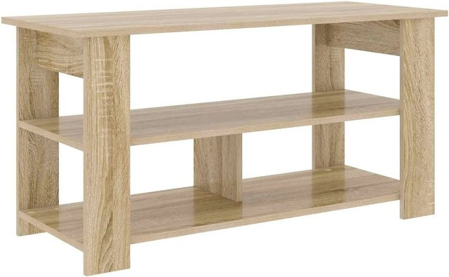 vidaXL TV-Ständer in Sonoma-Eiche, modern und freistehend, B/T/H: 100 x 40 x 50 cm - Bild 1